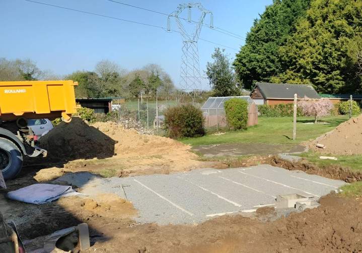 Travaux d'assainissement Dirinon